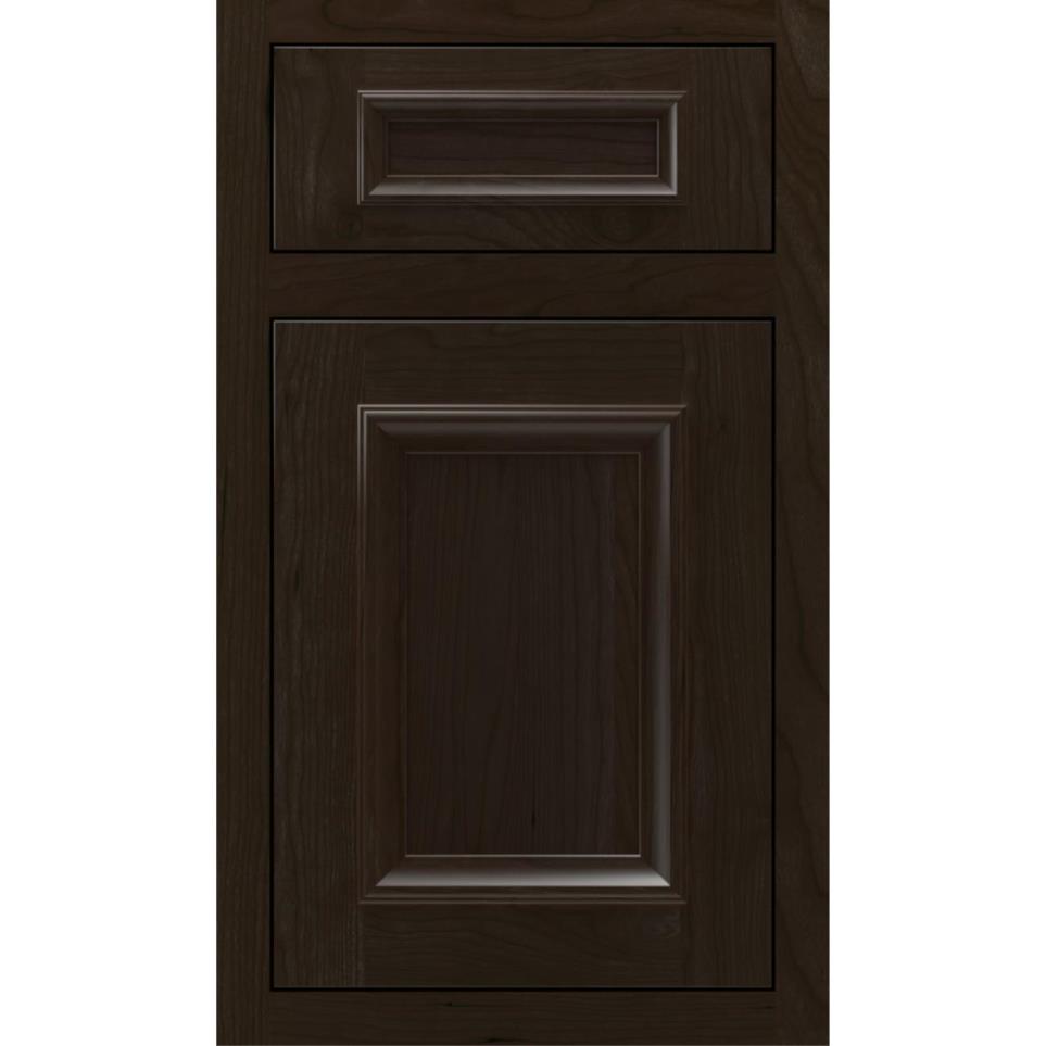 Square Teaberry Dark Finish Square Cabinets