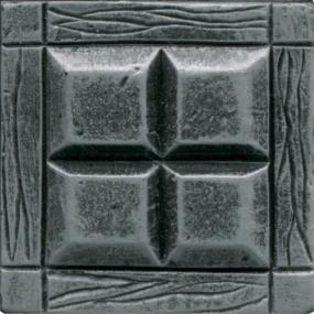 Decoratives and Medallions Forged Steel Satin Gray Tile