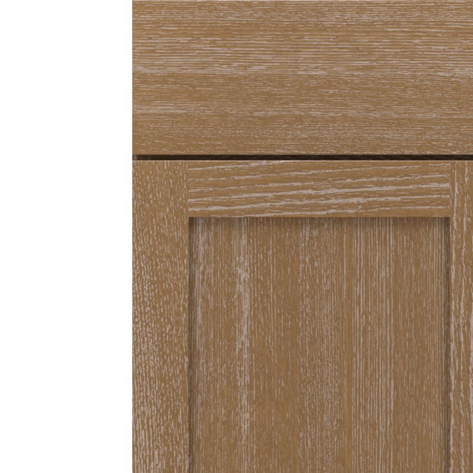 Square Buckskin Brindle Medium Finish Square Cabinets