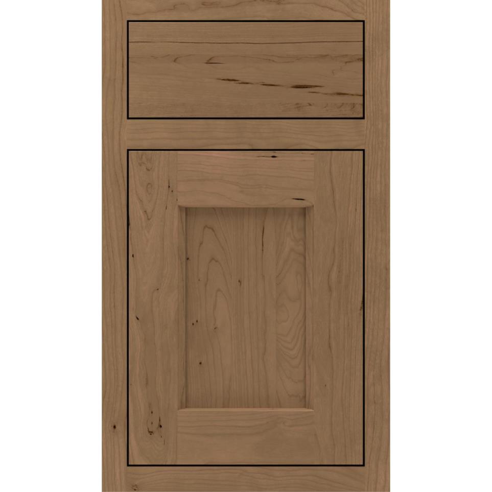 Inset Buckskin Medium Finish Inset Cabinets