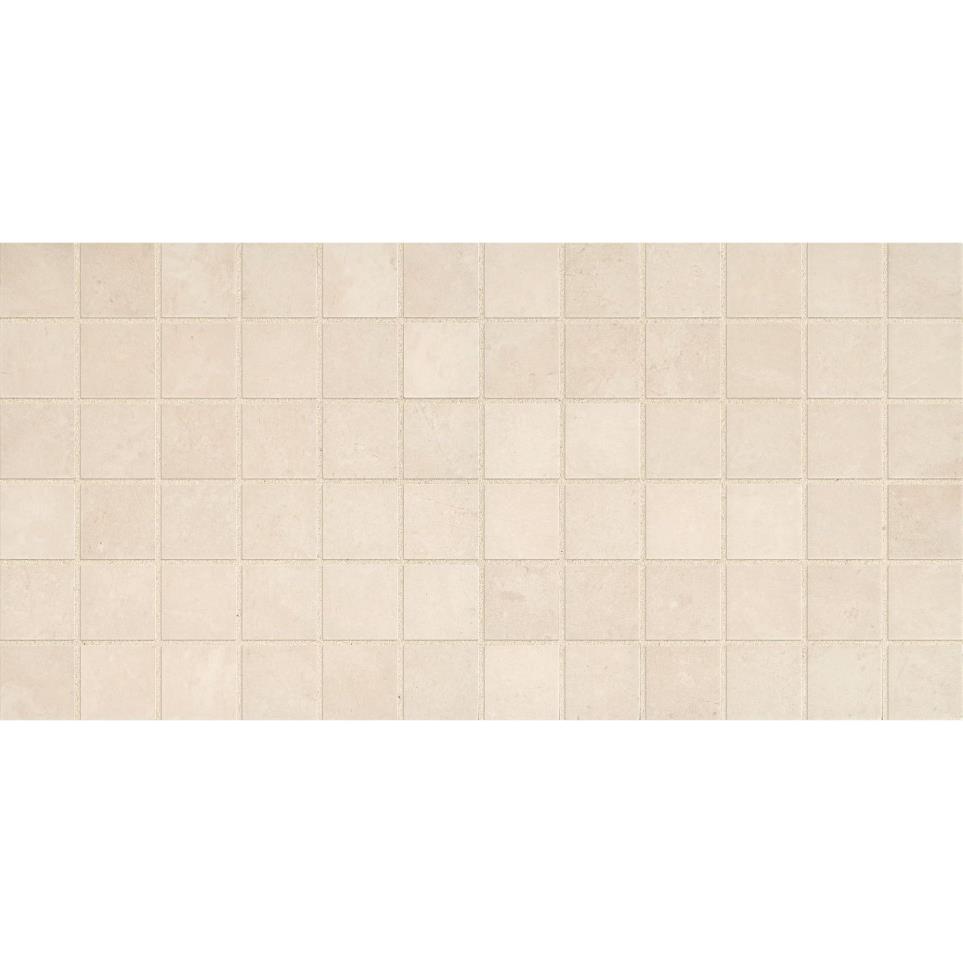 Mosaic Cream Matte Beige/Tan Tile