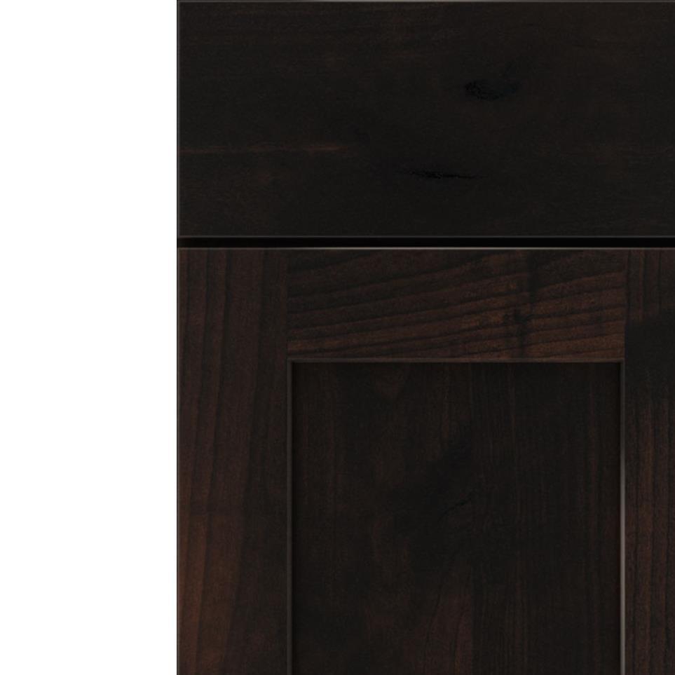 Square Chocolate Dark Finish Square Cabinets