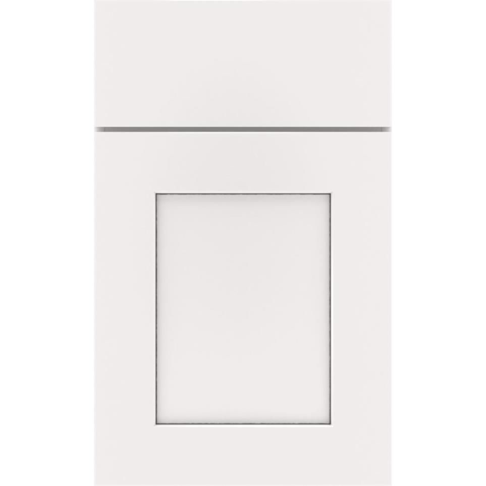 Square White With Grey Stone Detail Glaze - Paint Square Cabinets