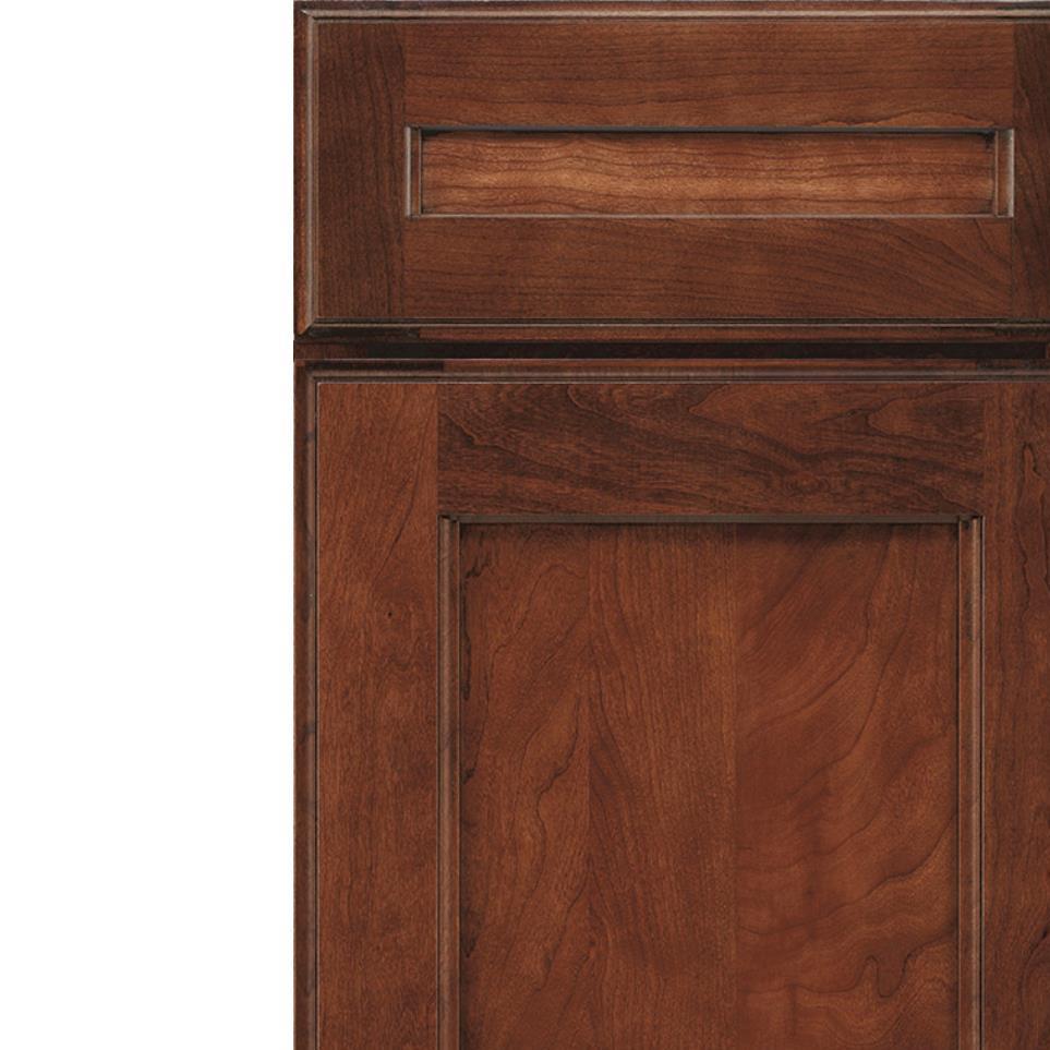 5 Piece Marsala Amaretto Creme Dark Finish 5 Piece Cabinets