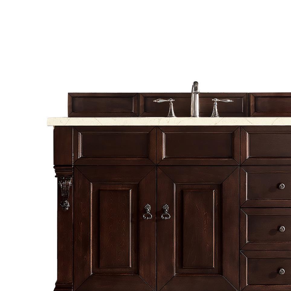 Base with Sink Top Burnished Mahogany Dark Finish Vanities