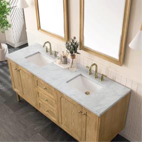 Base with Sink Top Light Oak Light Finish Vanities