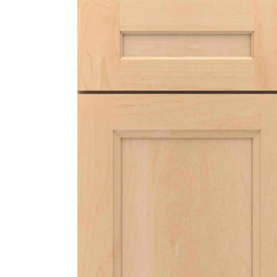 Square Natural Light Finish Square Cabinets