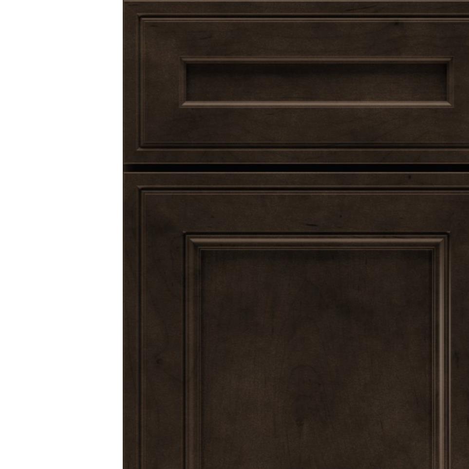 Square Thatch Dark Finish Square Cabinets