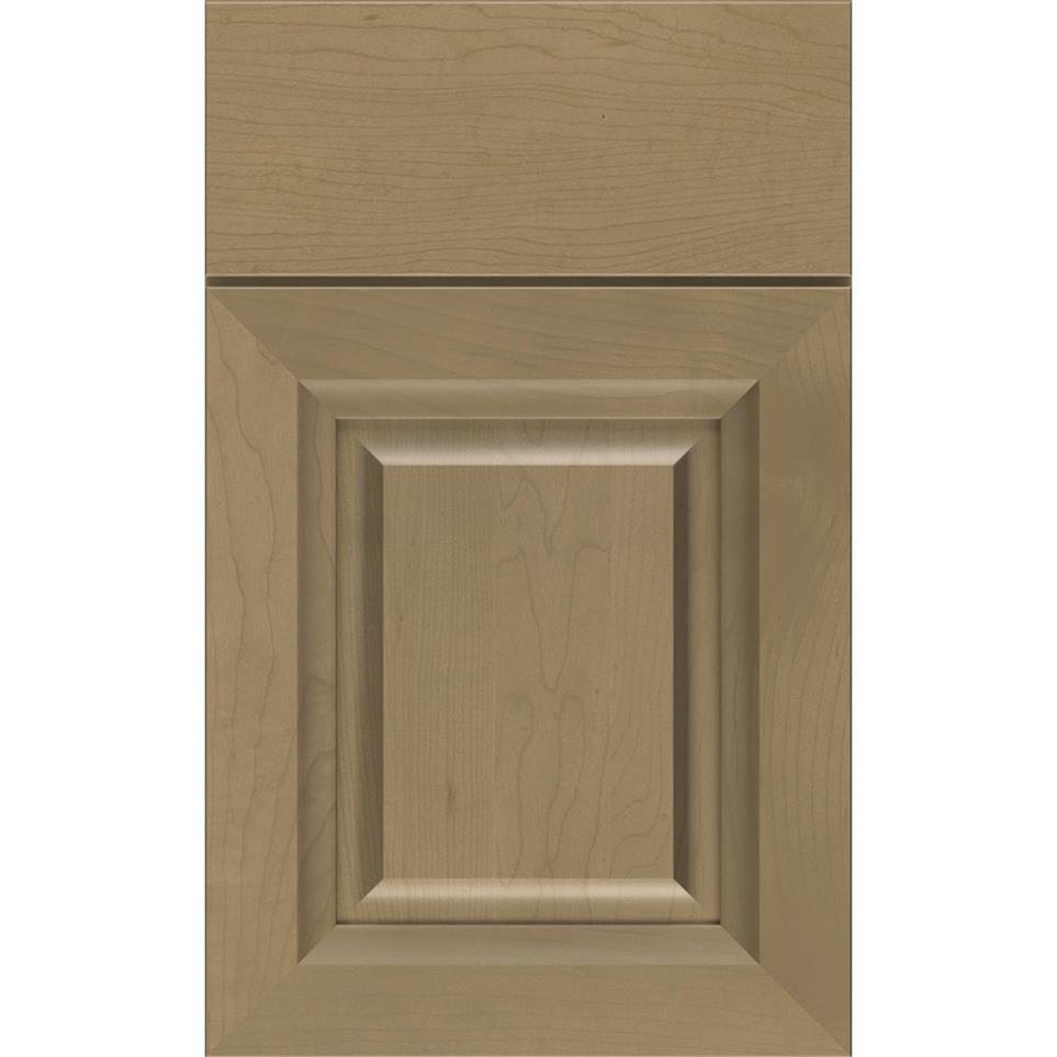 Square Buckskin Medium Finish Square Cabinets