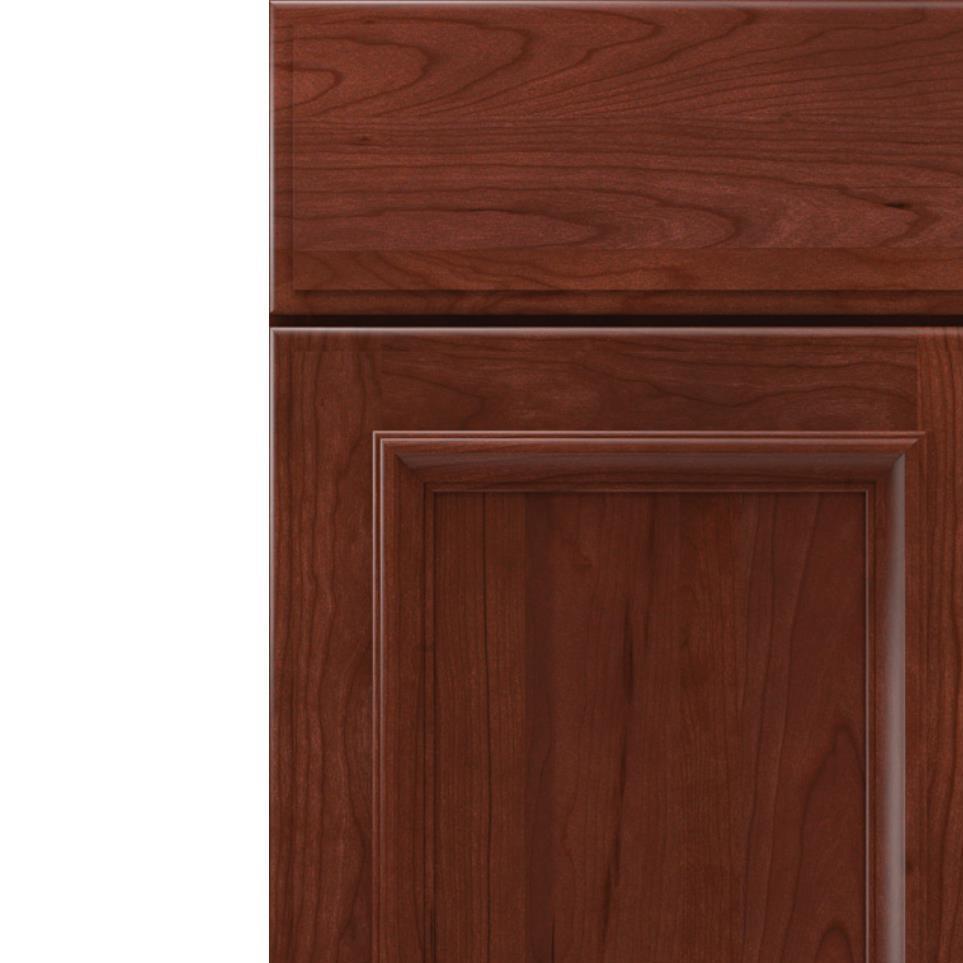 Square Marsala Dark Finish Square Cabinets