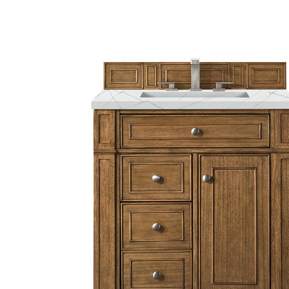 Base with Sink Top Saddle Brown Medium Finish Vanities