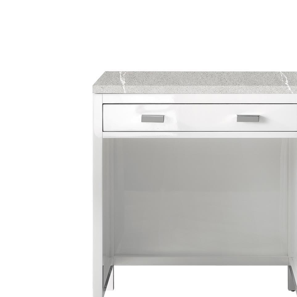 Base with Sink Top Glossy White White Vanities