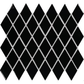 Mosaic Black Glossy Black Tile