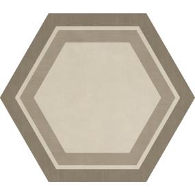 Decoratives and Medallions Honeycomb Warm Matte Brown Tile