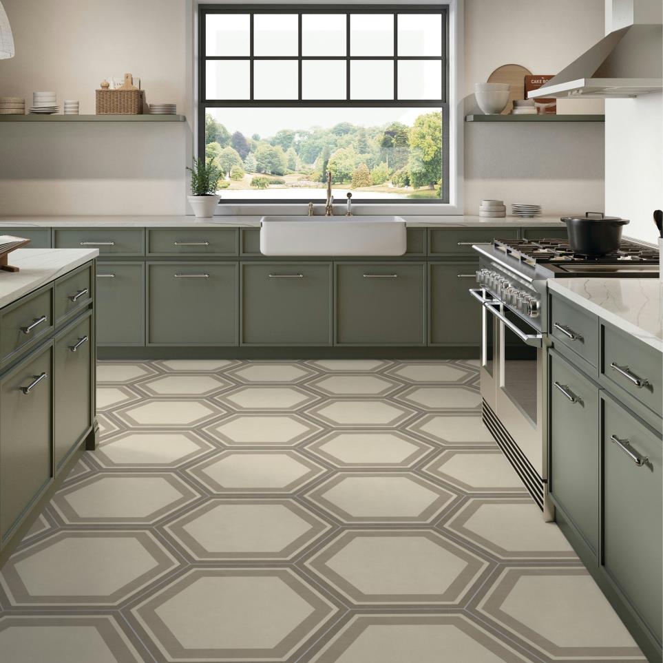 Decoratives and Medallions Honeycomb Warm Matte Brown Tile