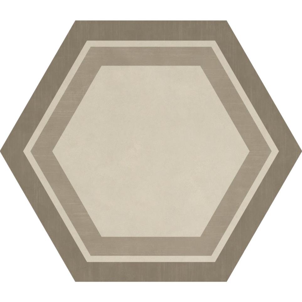 Decoratives and Medallions Honeycomb Warm Matte Brown Tile