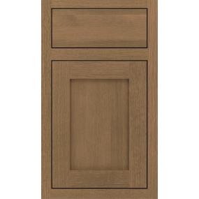 Square Gunny Medium Finish Square Cabinets