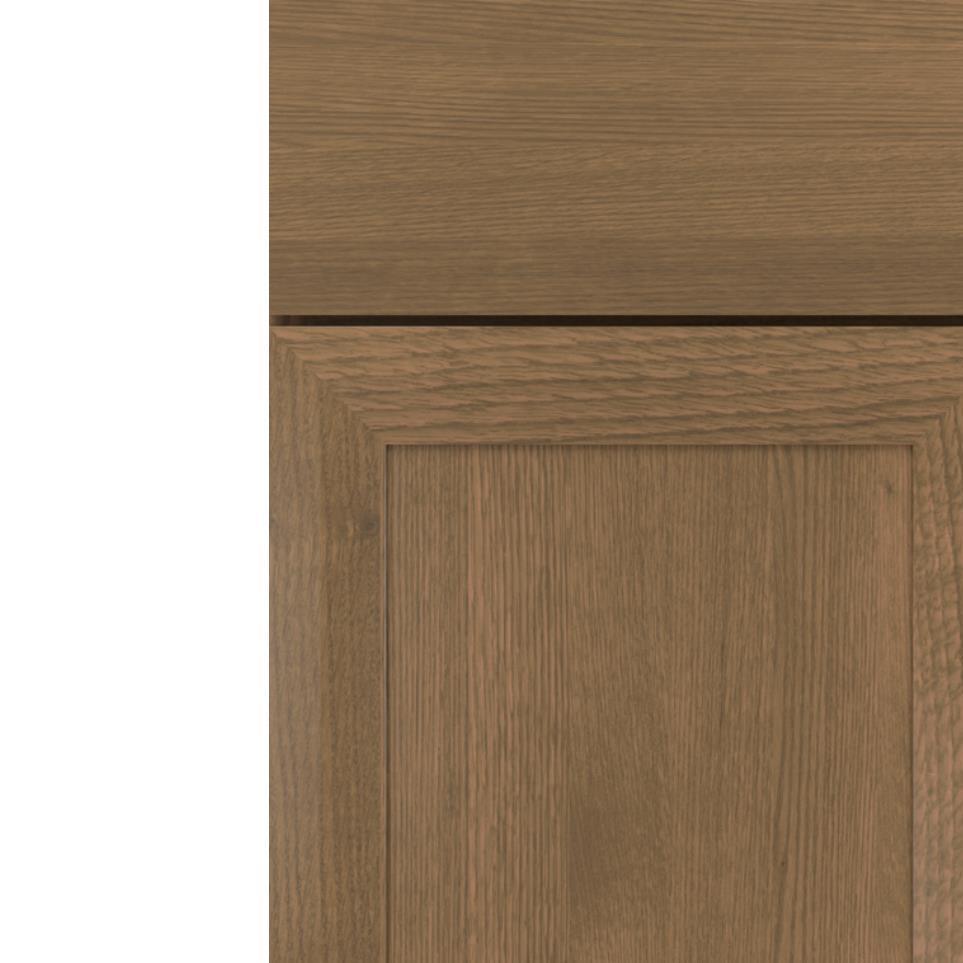 Square Buckskin Medium Finish Square Cabinets