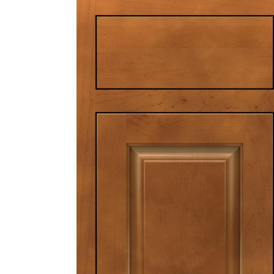 Square Shetland Medium Finish Square Cabinets