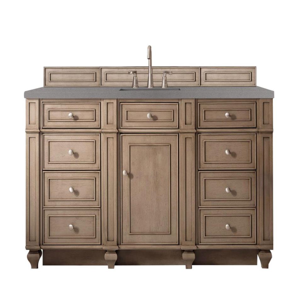 Base with Sink Top Whitewashed Walnut Light Finish Vanities