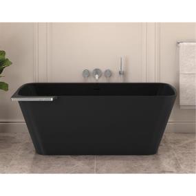 Soaking Tubs Matte Black/Chrome Black Bathtubs