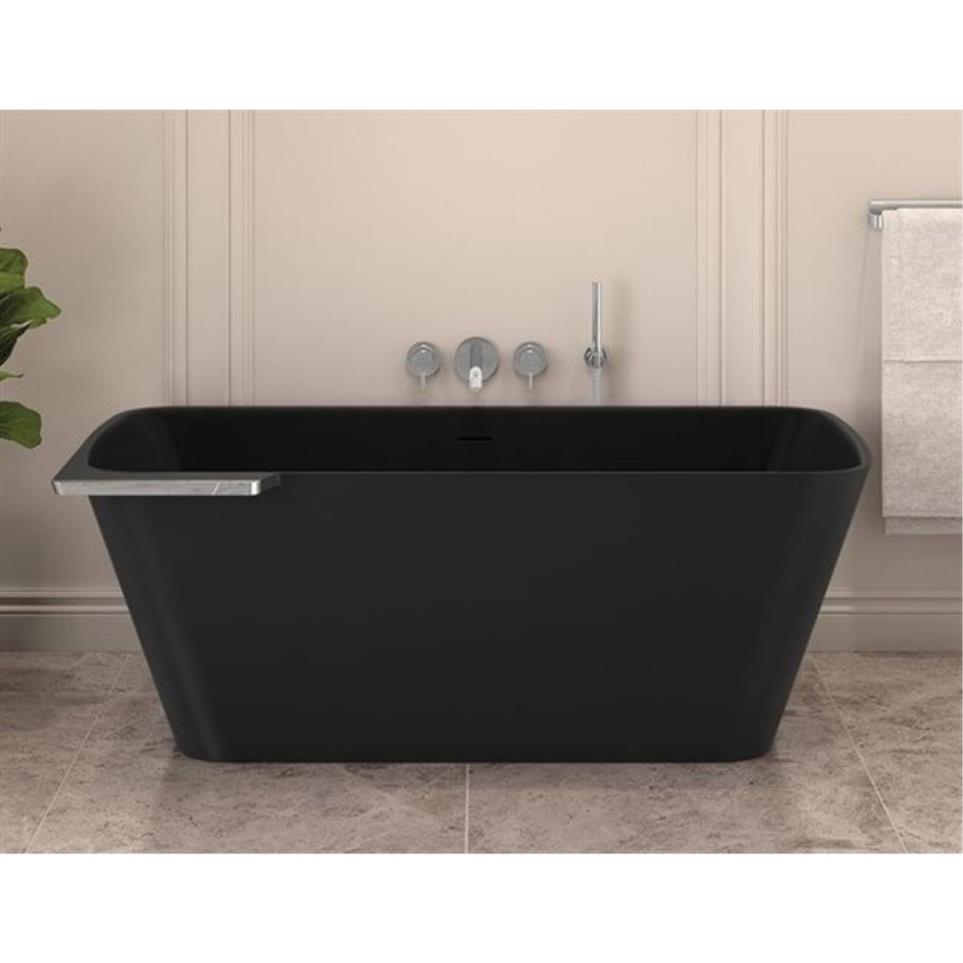 Soaking Tubs Matte Black/Chrome Black Bathtubs
