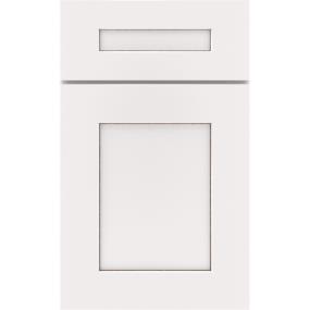 5 Piece White With Toasted Almond Detail Glaze - Paint 5 Piece Cabinets