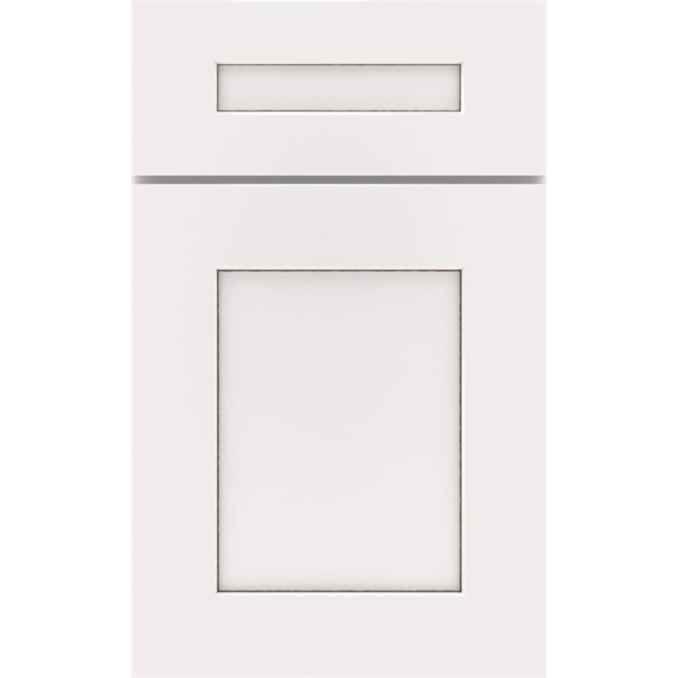 5 Piece White With Toasted Almond Detail Glaze - Paint 5 Piece Cabinets