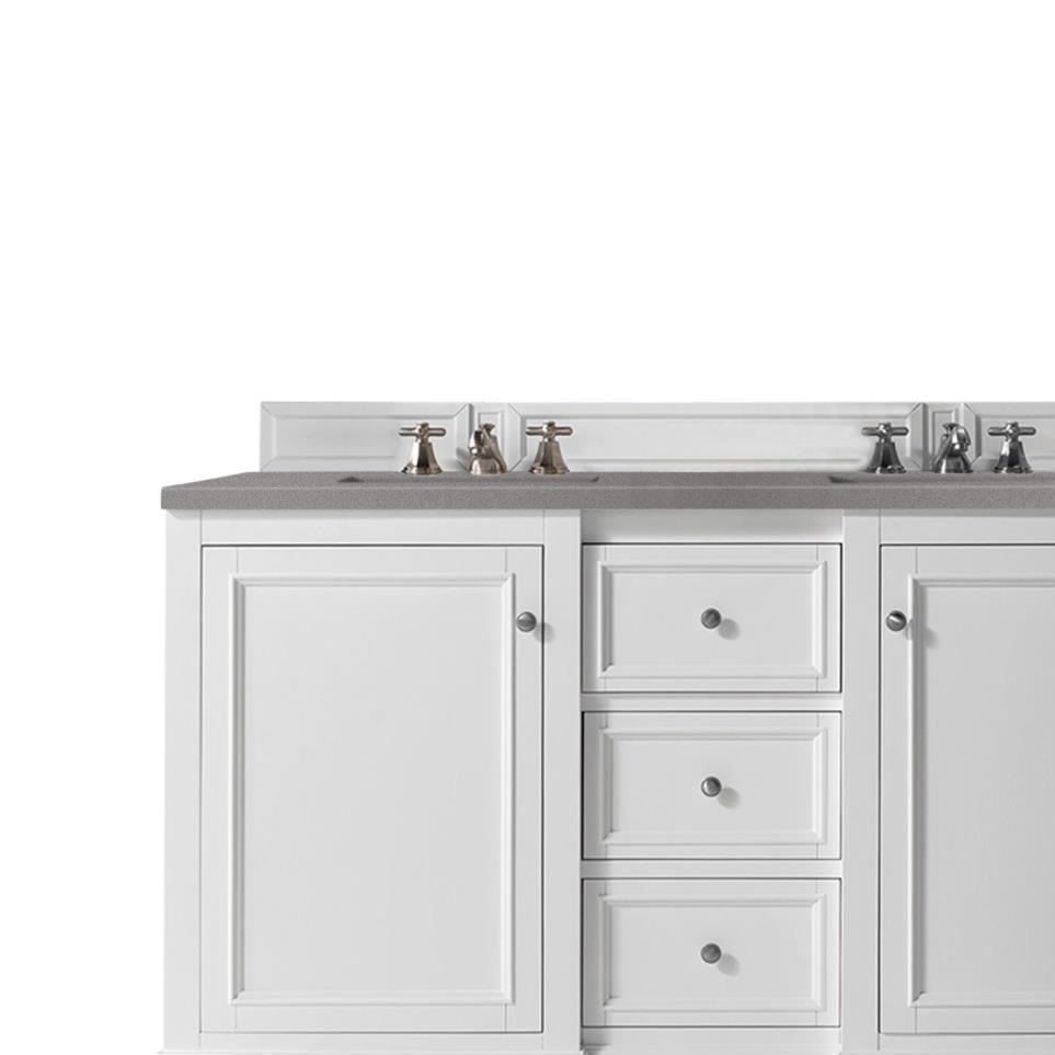 Base with Sink Top Bright White White Vanities