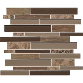 Mosaic Serene Storm Mixed Brown Tile