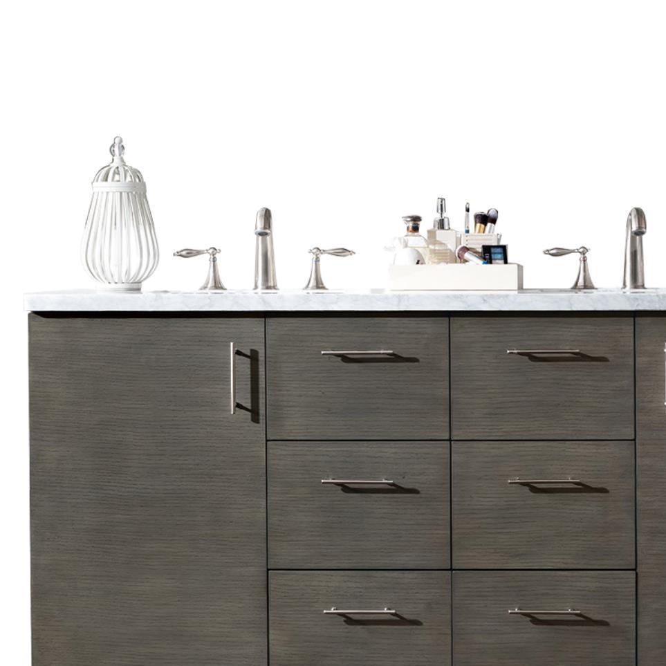 Base with Sink Top Silver Oak Medium Finish Vanities