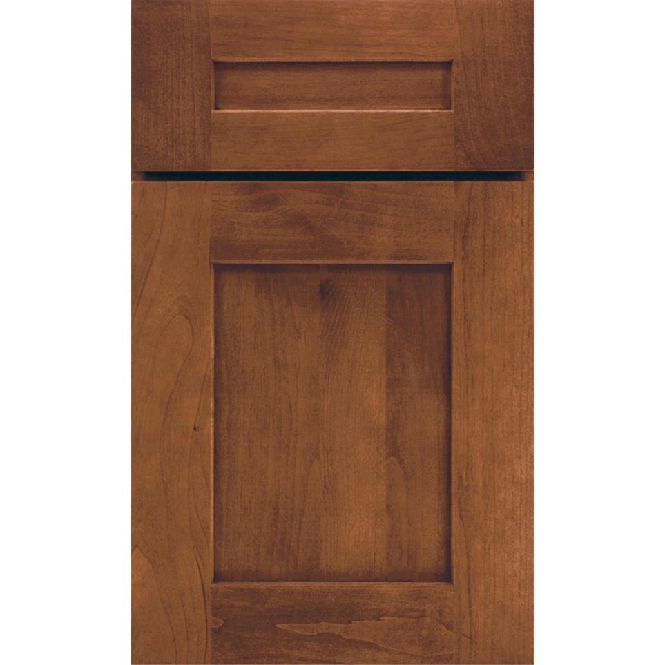 Square Coffee Medium Finish Square Cabinets