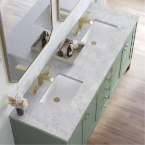 Base with Sink Top Smokey Celadon Green Vanities