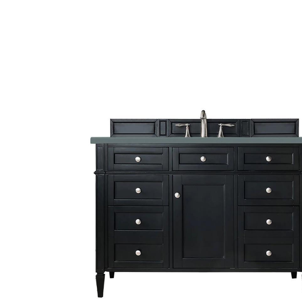 Base with Sink Top Black Onyx Grey / Black Vanities