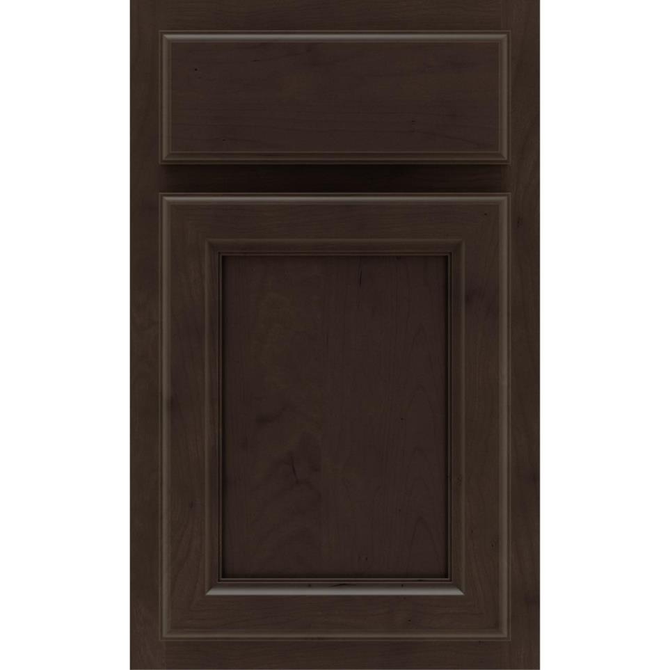 Square Thatch Dark Finish Square Cabinets