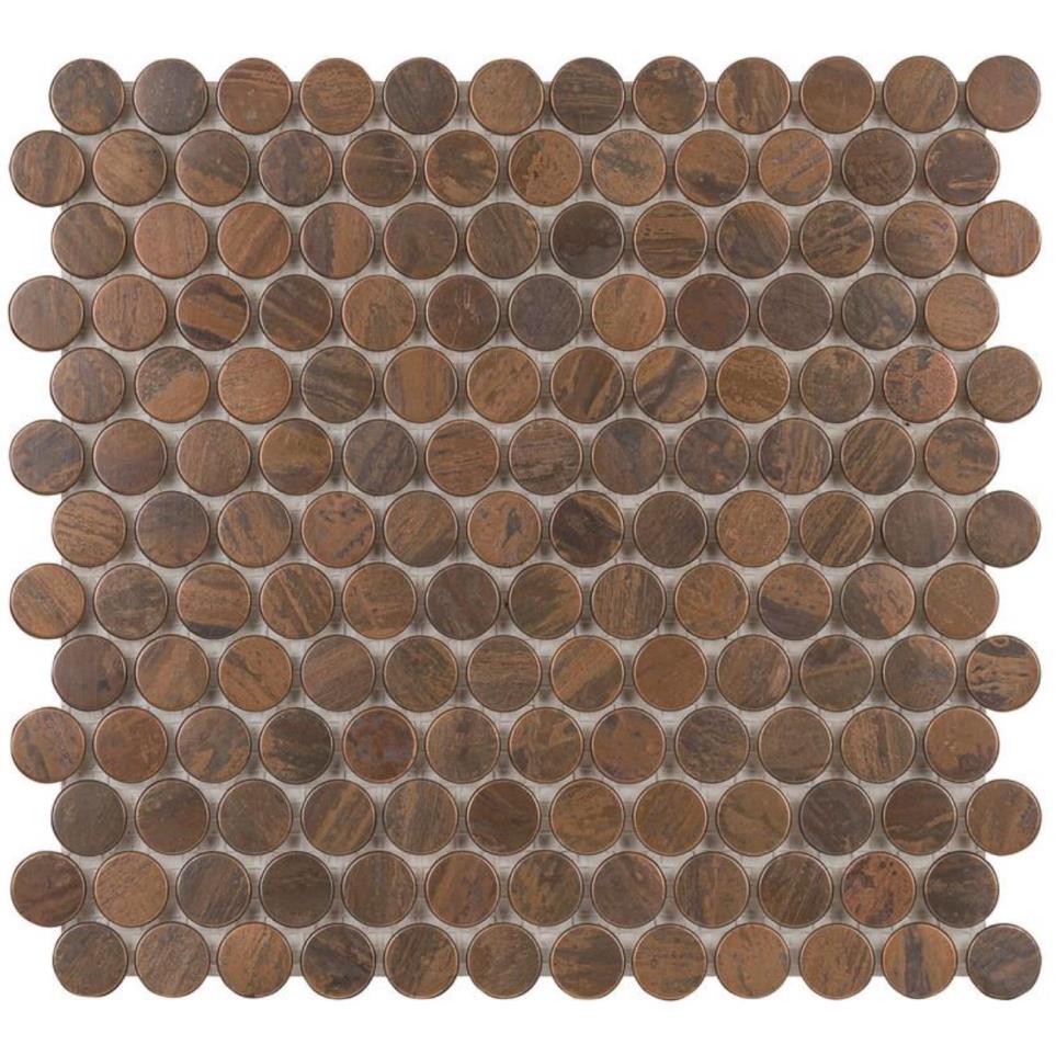 Mosaic Antique Copper Brown Tile