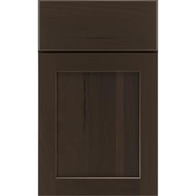 Square Thatch Dark Finish Square Cabinets