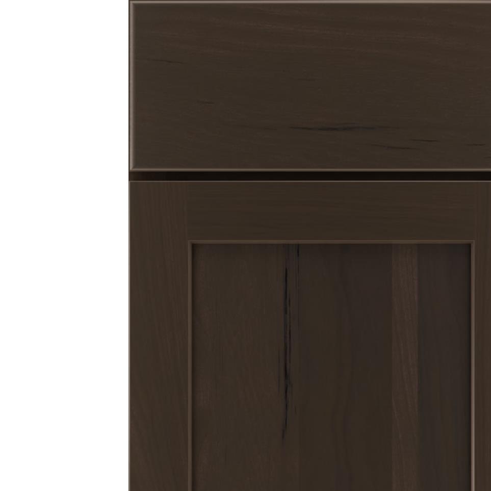 Square Thatch Dark Finish Square Cabinets