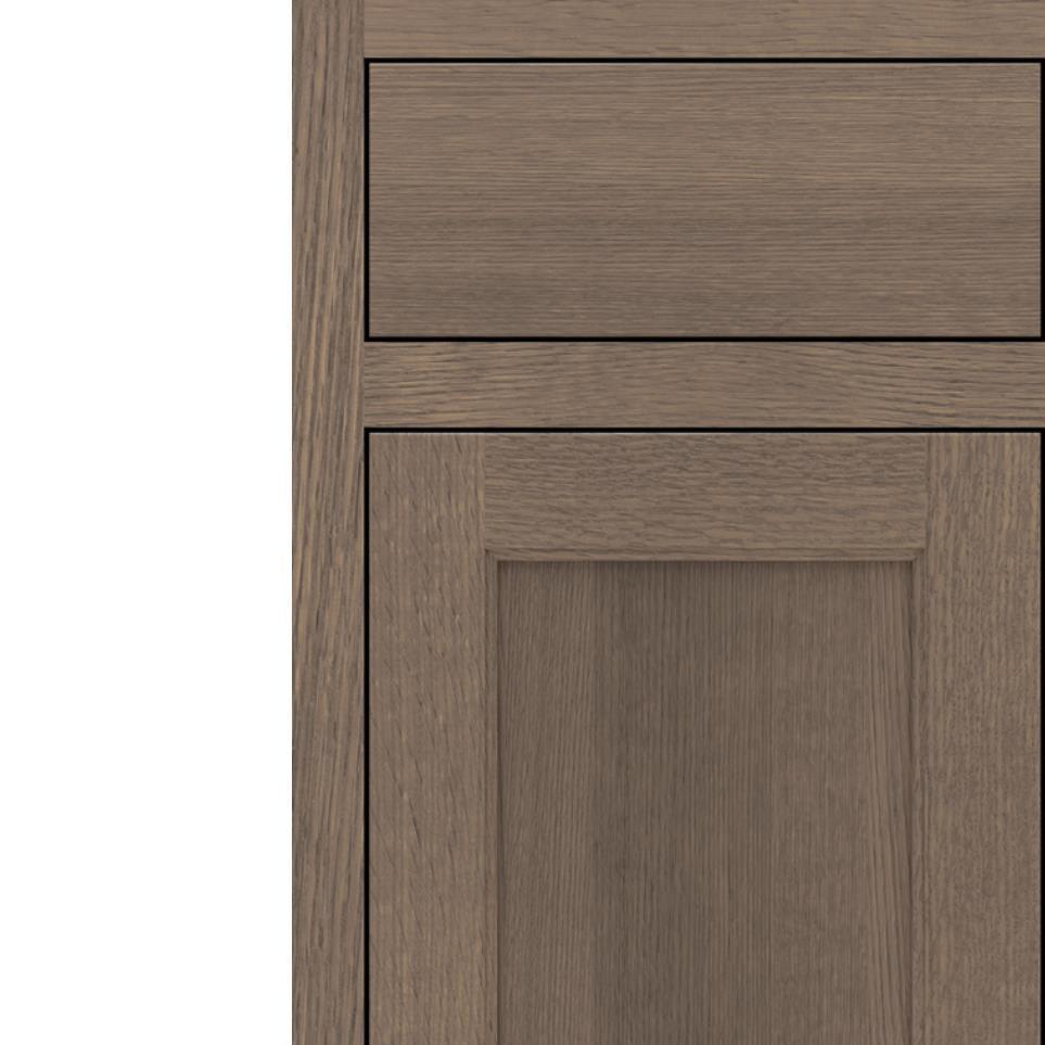 Square Cliff Medium Finish Square Cabinets