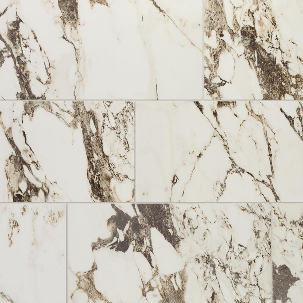 Daltile Calacatta Aries Matte 12"x24" Ceramic Floor Tile Tile Calacatta Aries Matte Beige/Tan Tile