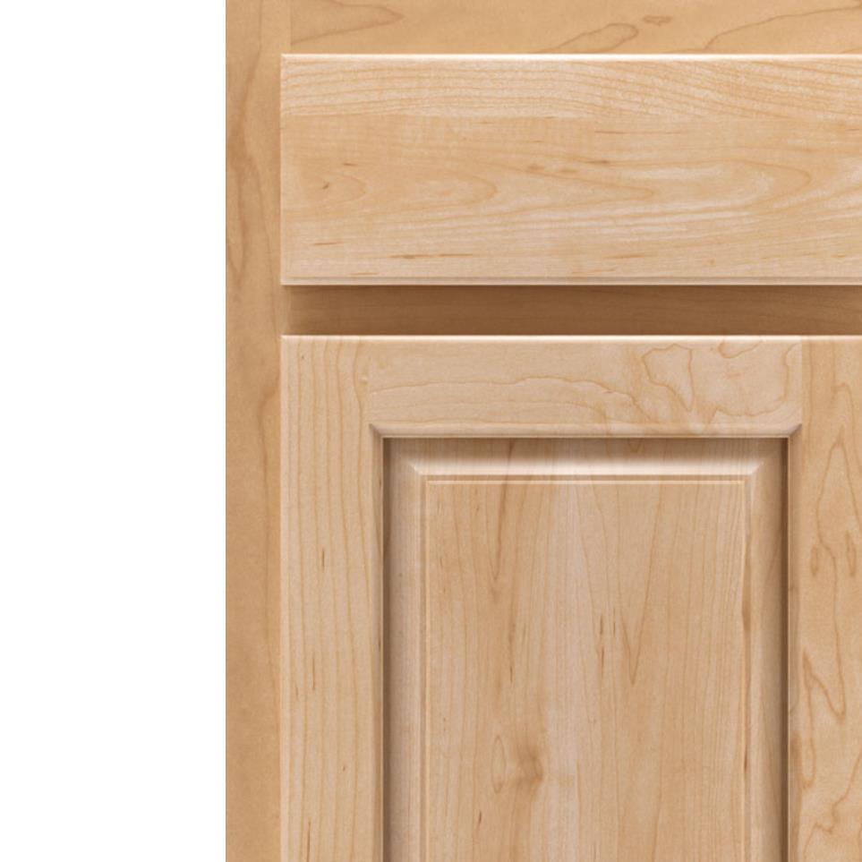 Square Natural Light Finish Square Cabinets