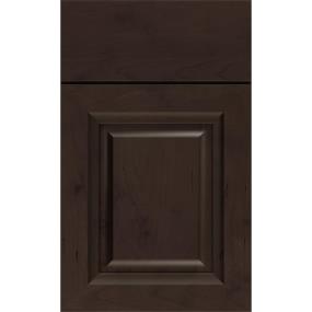 Square Thatch Dark Finish Square Cabinets