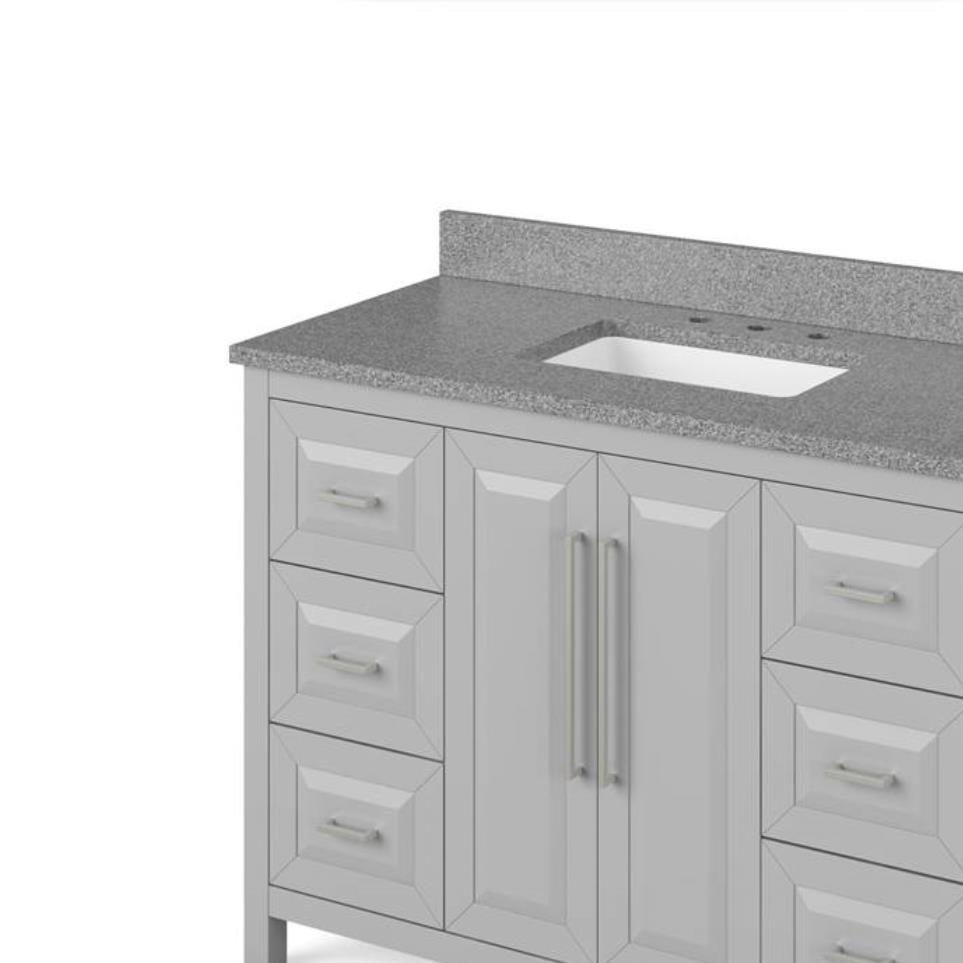 Base with Sink Top Grey Grey / Black Vanities