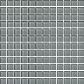 Mosaic Top Hat Glass Gray Tile