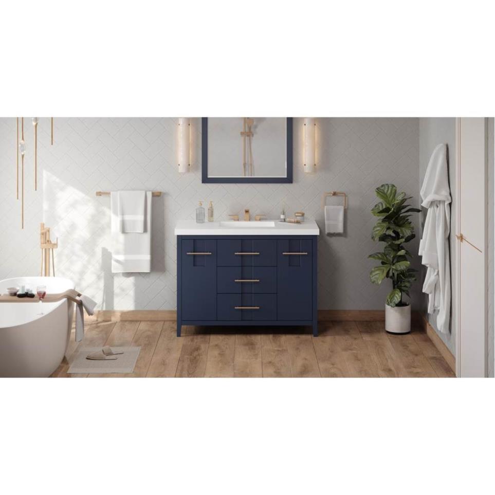 Base with Sink Top Hale Blue Blue / Purple Vanities