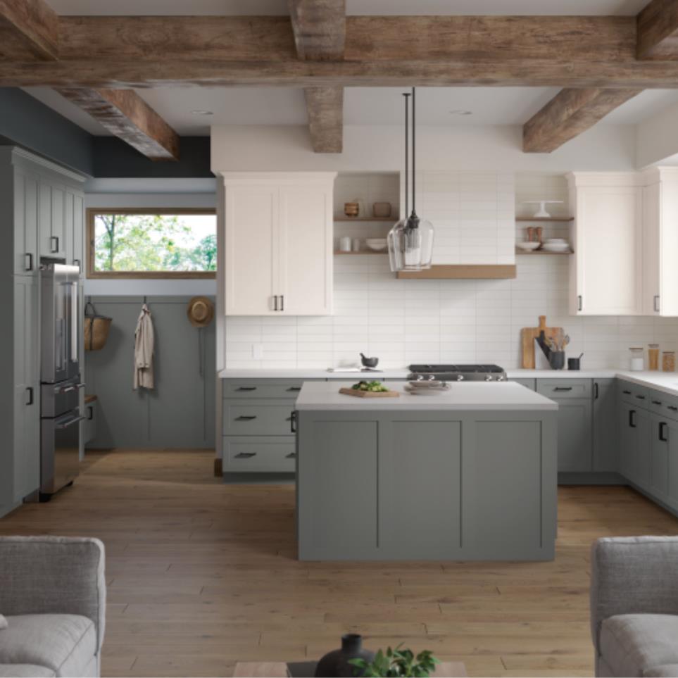 5 Piece Graphite Paint - Grey 5 Piece Cabinets