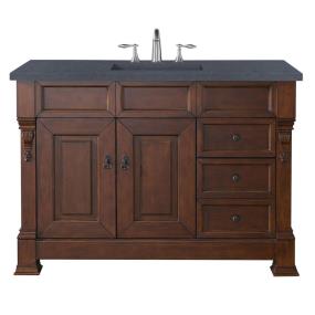 Base with Sink Top Warm Cherry Medium Finish Vanities