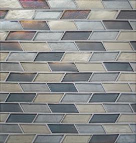 Mosaic Radiance Blend Glass Gray Tile