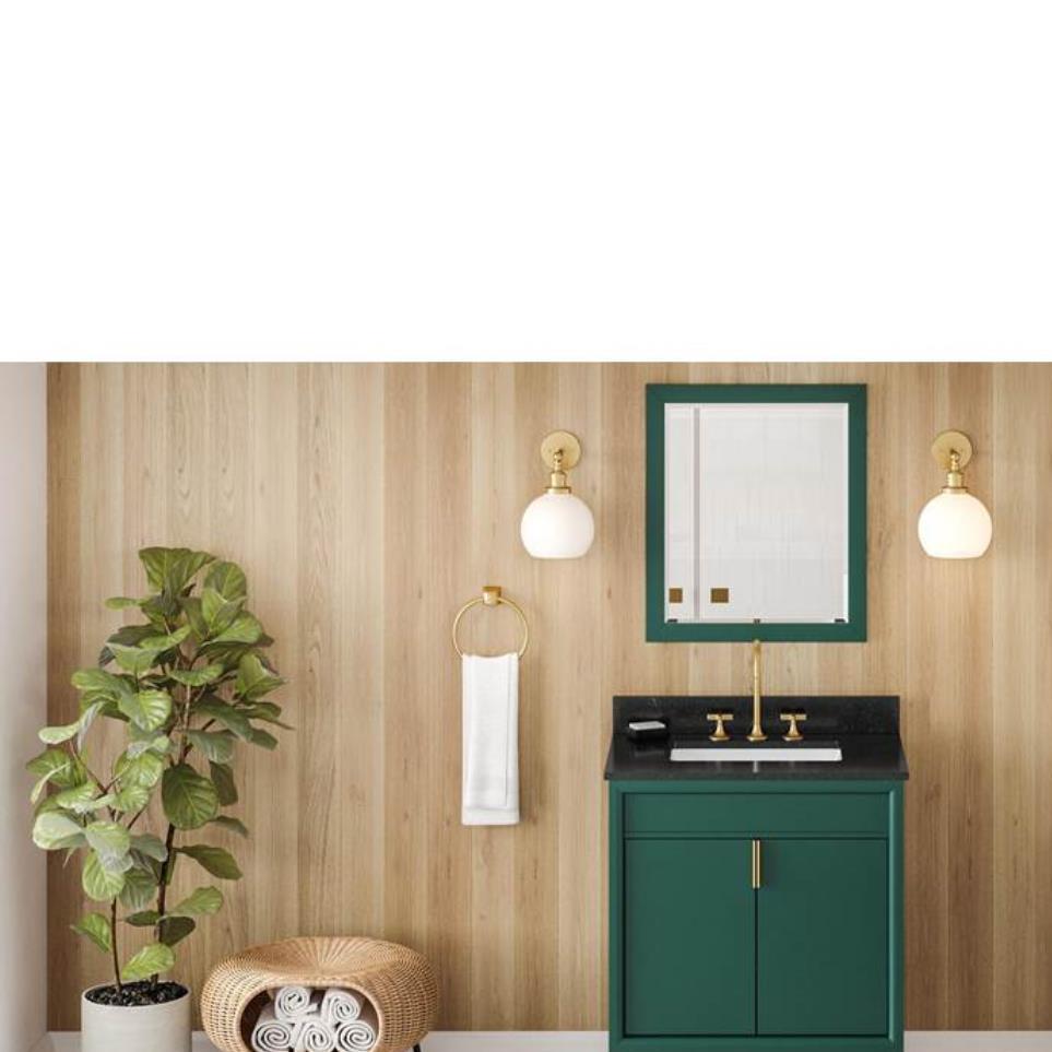 Base with Sink Top Green Green Vanities