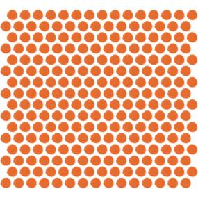 Mosaic Orange Burst Glossy Orange Tile